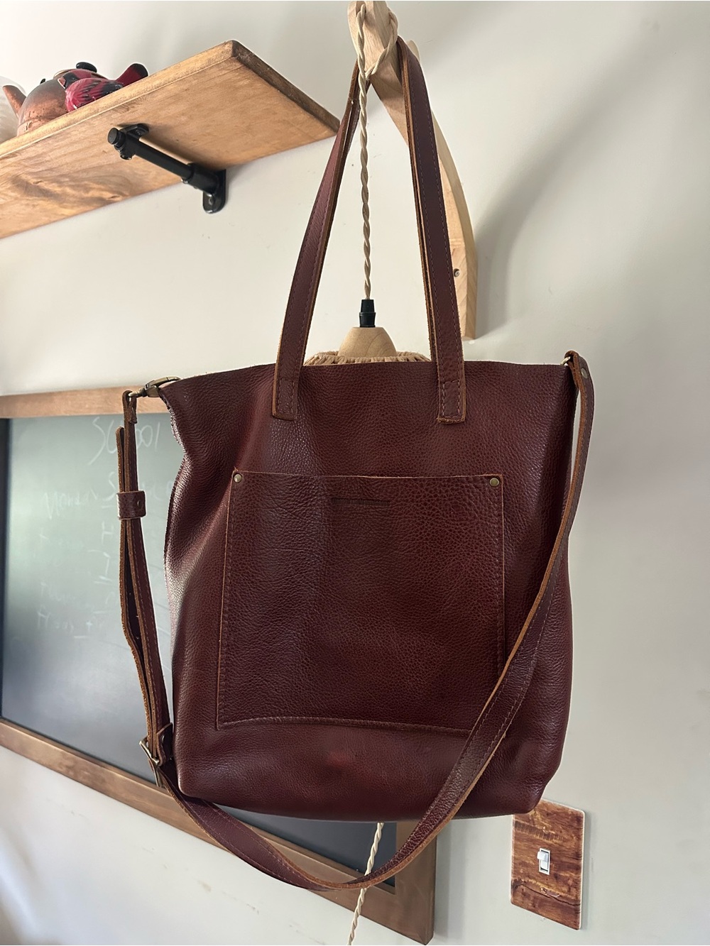 Portland Leather Crossbody Bag - Nutmeg